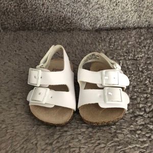Infant White Strap Sandals